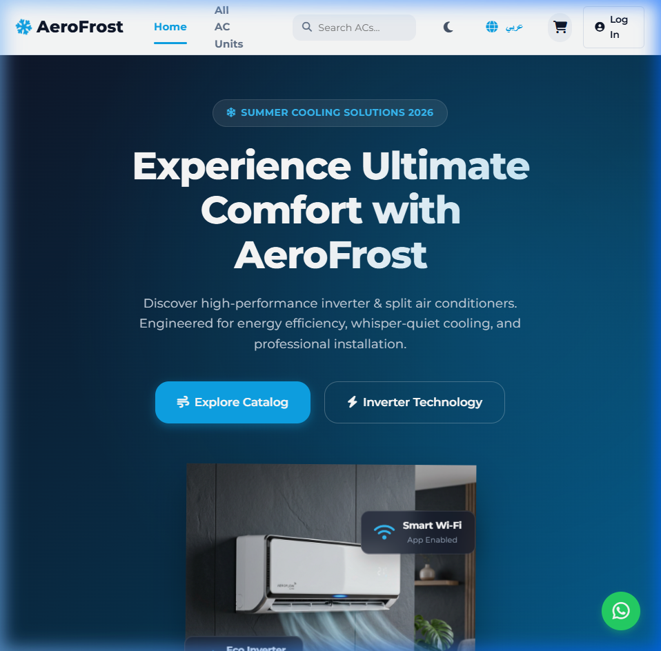 AeroFrost B2C Climate Commerce Platform